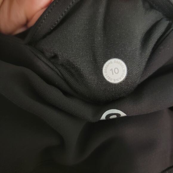 Lululemon Nulu and Mesh Mid-Rise‎ Yoga Crop 23" in Black Size 10 - Picture 5 of 6